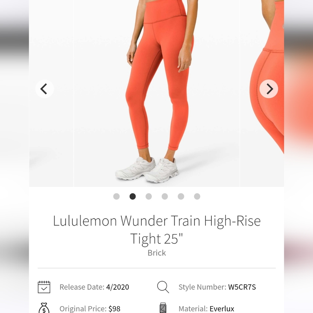 Lululemon Wunder Train 25" Tights